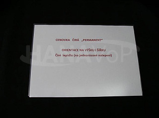Plastová cenovka magnet