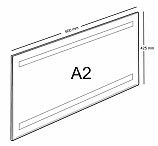 Plexi kapsa samolepka A2 na šířku
