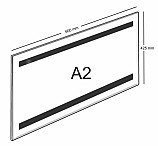 Plexi kapsa magnet A2 na šířku