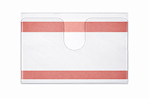 držák typu 001 „U“kapsa - S čirou samolepkou - u výsek